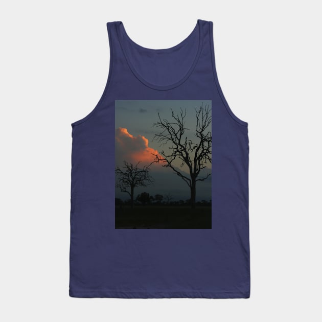 African Trees Dusk Tank Top by KarenZukArt